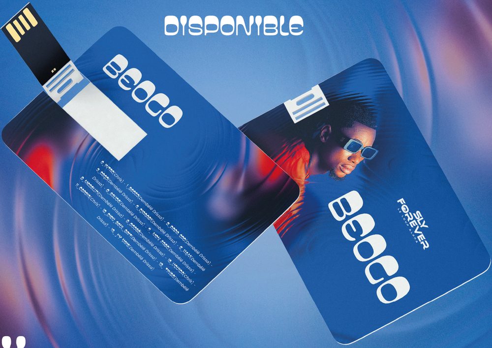 Album BEOGO sur carte clé USB, recto et verso